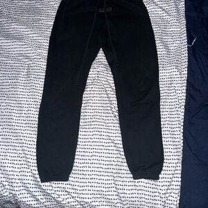 Essentials Jet Black Joggers